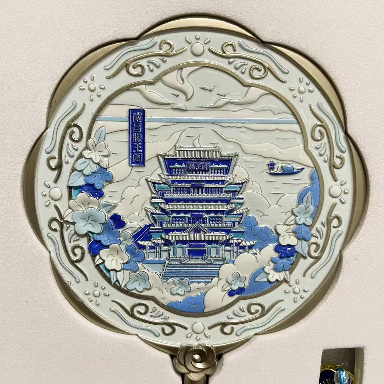 南昌旅游纪念品滕王阁化妆镜