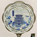 南昌旅游纪念品滕王阁创意文创礼随身手持化妆镜浮雕烤漆工艺吊坠