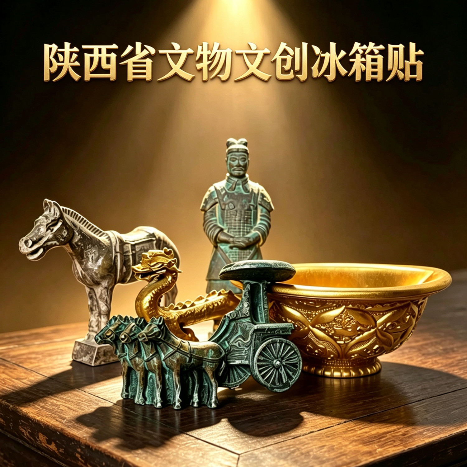 陕西文物文创冰箱贴纪念品