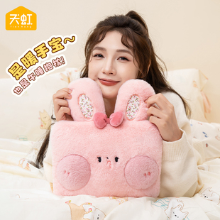 天虹暖宝小兔子电暖袋卡通防爆充电热水袋毛绒可拆洗正品暖水袋女