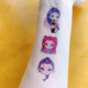 pop猎魔女团闪粉纹身贴纸卡通儿童节日奖励幼儿园礼物脸贴Rumi