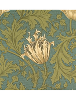 Japanese imported William Morris canvas fabric, sea anemone flower hand-wrapped tablecloth, dyed pure cotton fabric, master's cloth thumbnail 8