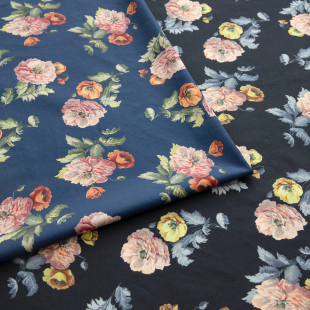 布摄政风格 牡丹 liberty100支Tana长纤棉面料手工DIY服装 英国正品
