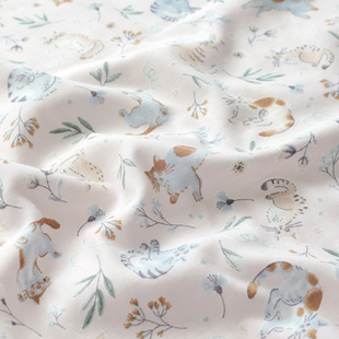 日本进口cosmo双层纱纯棉面料手工diy家居柔软舒适服装 布喵趣时光