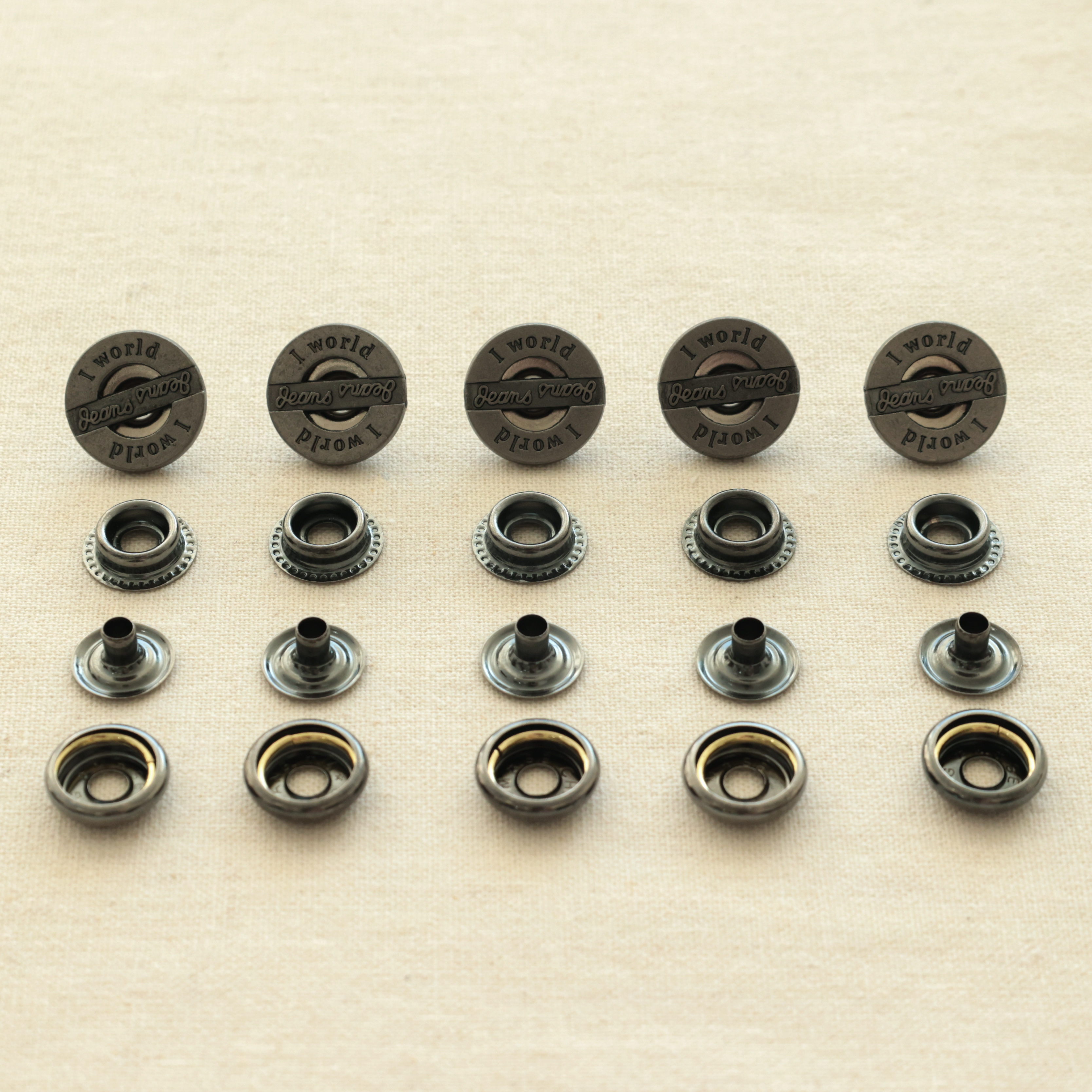 韩国进口四合扣免缝纫按压