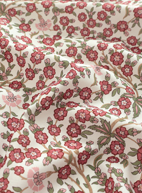 英国正品liberty布料100支lawn纯棉手工布夏季连衣裙服装面料皇后