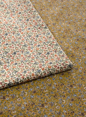 日本进口北高21W灯芯绒面料纯棉手工diy家冬季保暖布料碎影繁花