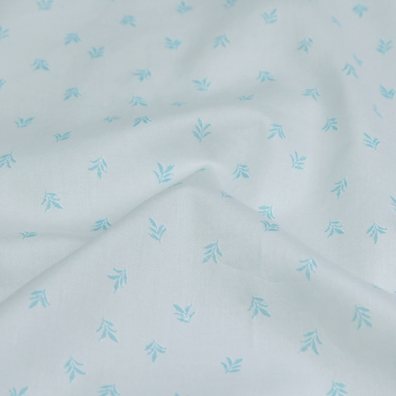日本进口60支纯棉面料小纹工房手工DIY柔软包包服装布料灰色叶子