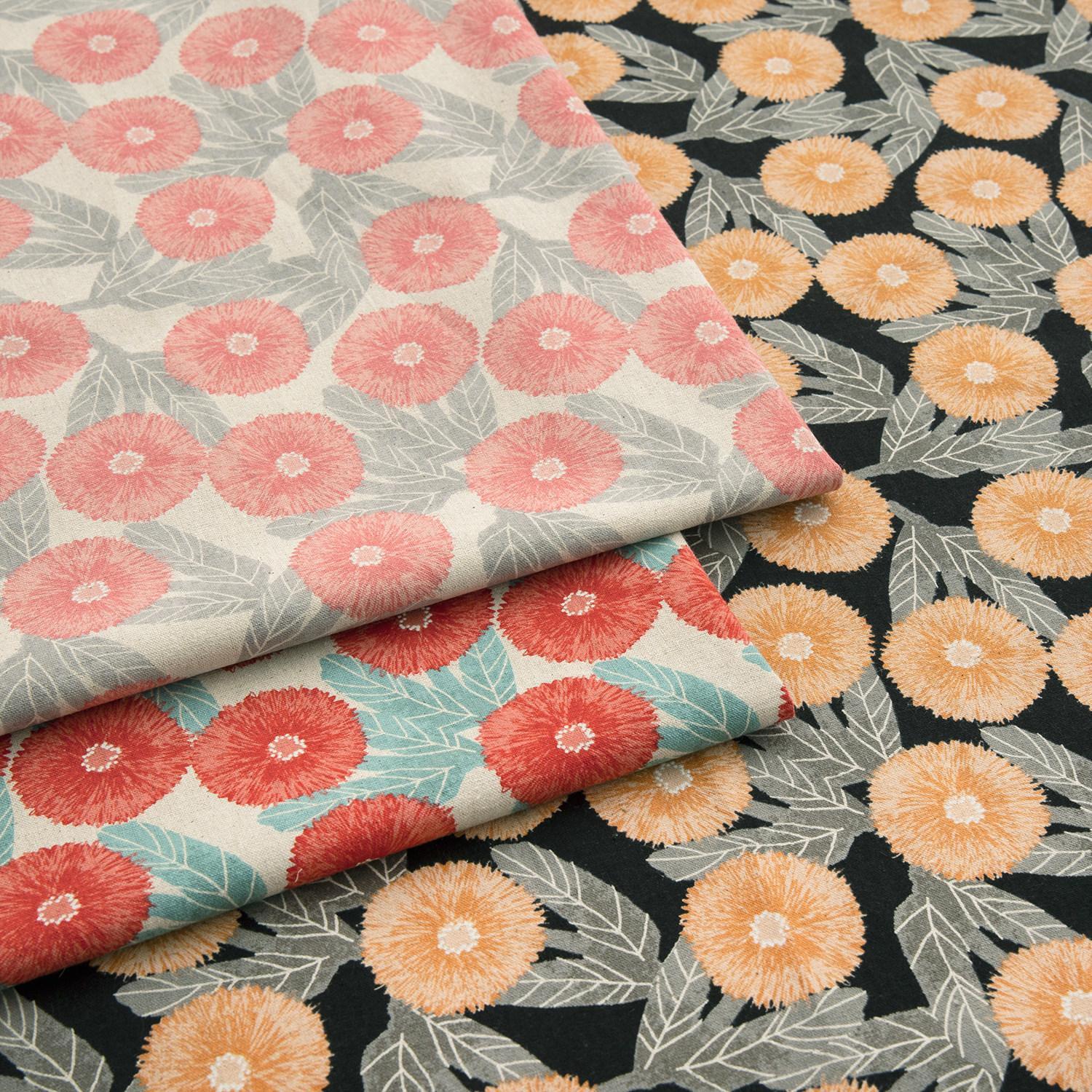 日本进口SEVEN棉麻面料柔软透气手工DIY布包袋抱枕服装布料菊影庭,居家布艺,海绵垫/布料/面料/手工diy,淘宝优惠券,粉丝福利购,淘宝优惠卷