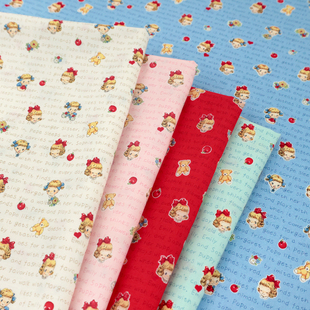 日本进口40支纯棉玛格丽特版 权限定布cosmo手工DIY卡通布料日记