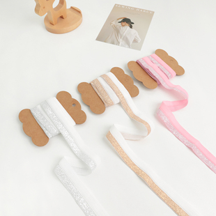 韩国进口彩色弹性包边条手工袖口下摆包边泳衣服装布艺辅料松紧带