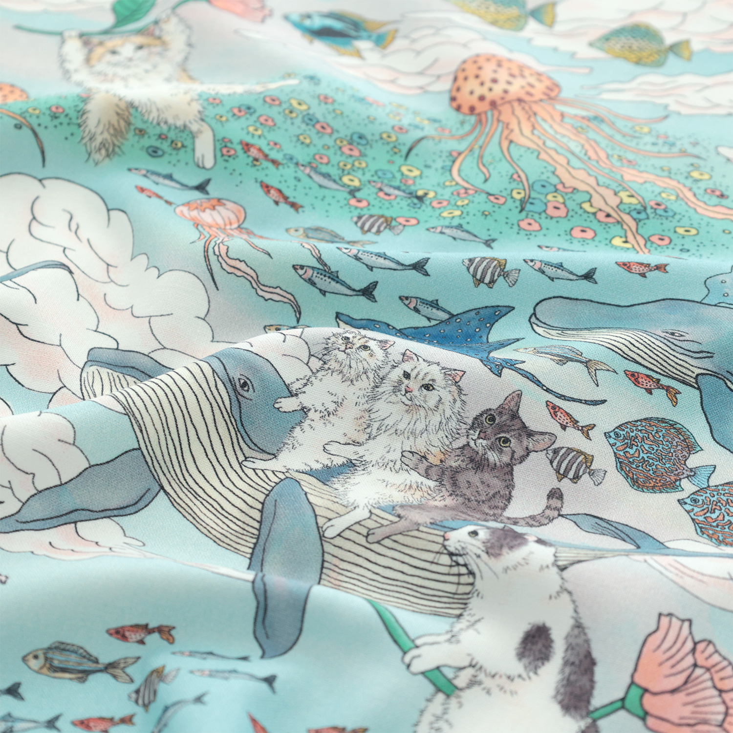 日本进口川村织江名师布20支纯棉