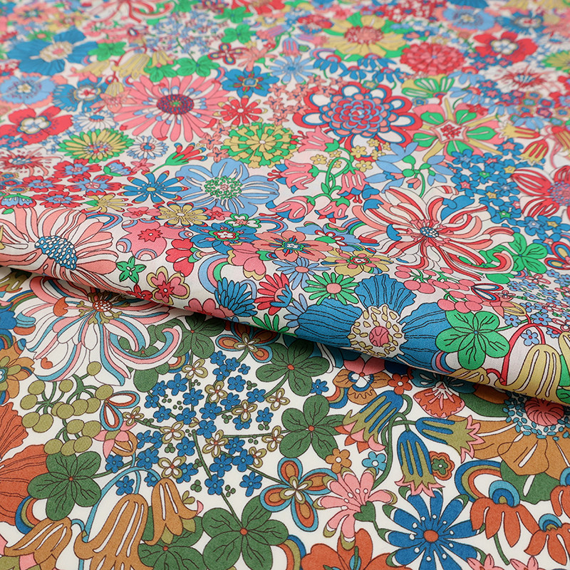 英国liberty舒适纯棉彩色diy服装