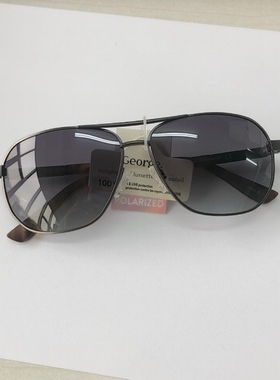 出口品牌尾货男中小脸偏光太阳镜墨镜简单经典方框防紫外线遮阳