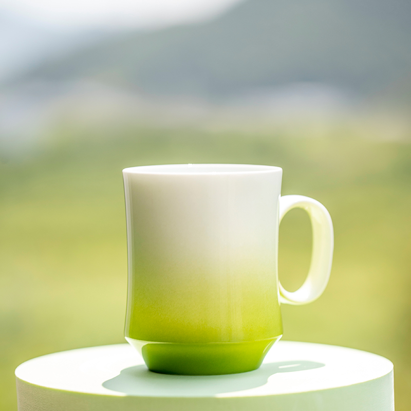 青竹玲珑咖啡杯陶瓷马克杯礼品