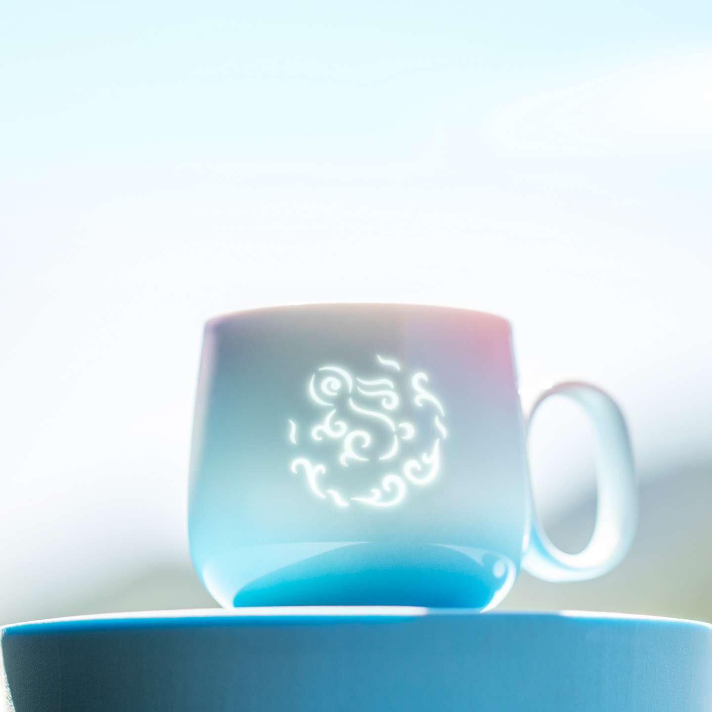 山水间如意十二生肖玲珑咖啡杯
