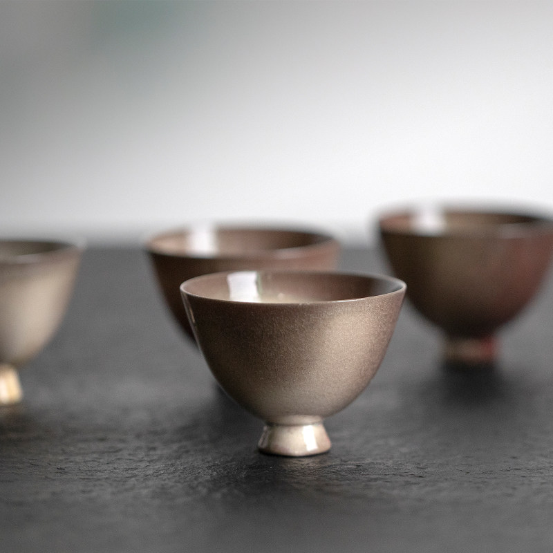 山水间柴烧苏打主人杯景德镇手工陶瓷茶杯单杯茶盏茶碗品茗杯茶具