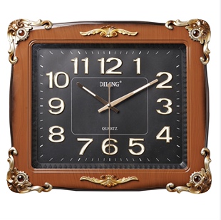 正品包邮电子钟表办公居家挂钟静音扫描机芯天顺温湿度石英钟