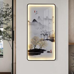 创意新中式 饰挂画壁灯 玄关壁灯壁画灯楼梯人体感应客厅卧室书房装