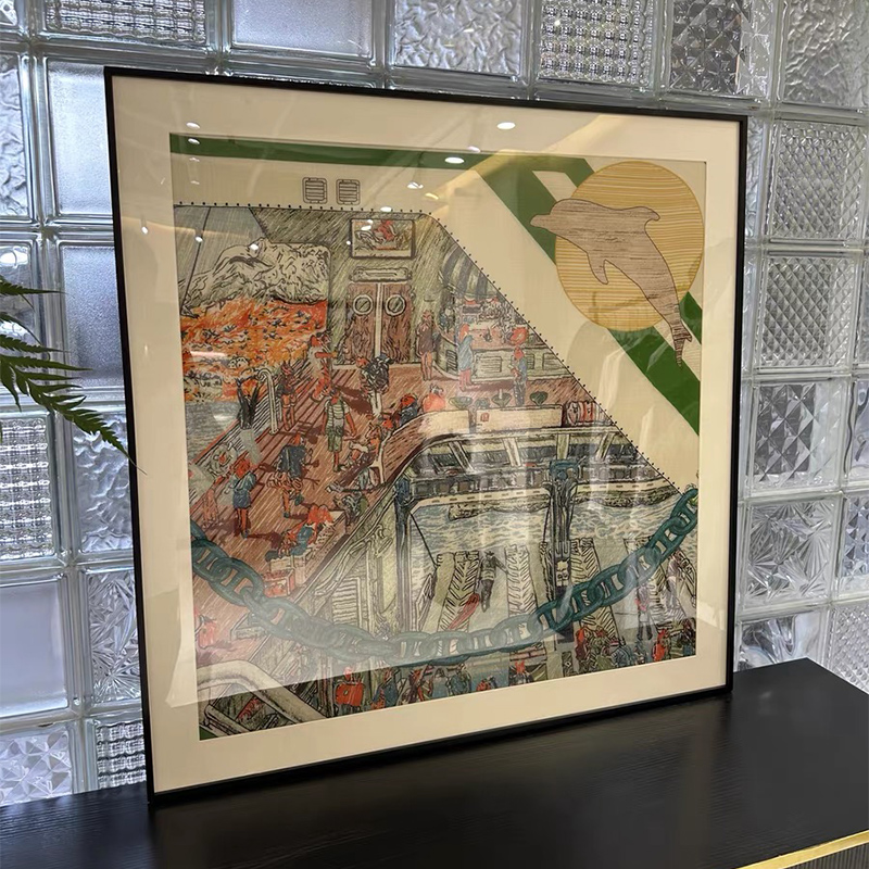 黑色金属画框方形铝合金相框挂墙装饰画框装裱卡纸空框正方形定制图片