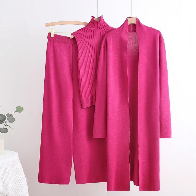 2024毛衣针织女套装winter clothes women sweater knitted suits