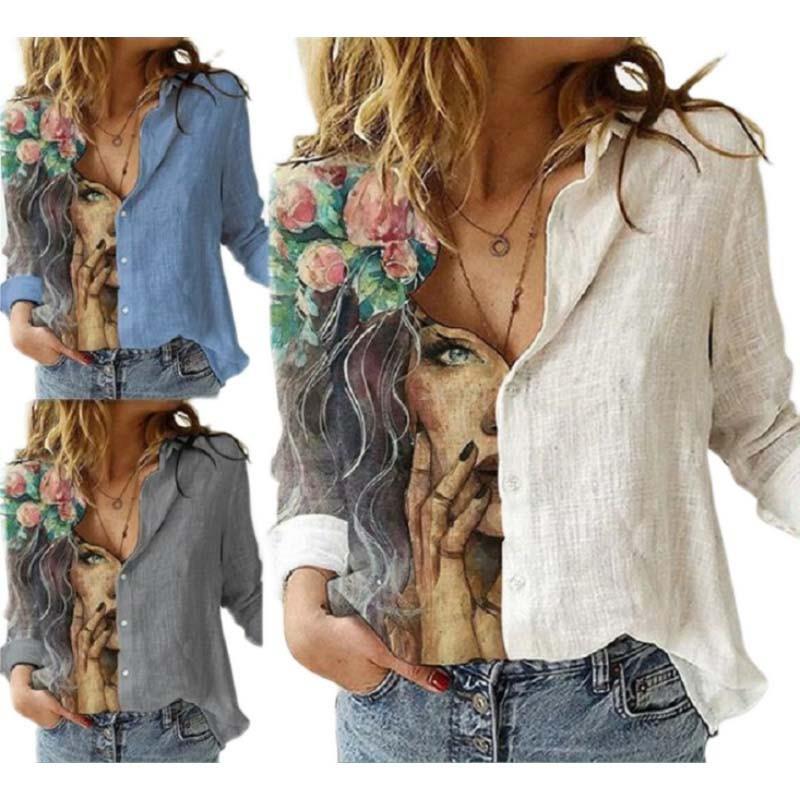 2021New fashion women blouse clothing loose shirt tops女上衣