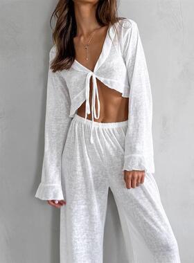 Pants, pajamas, womens home clothes莫代尔女士休闲宽松家居服