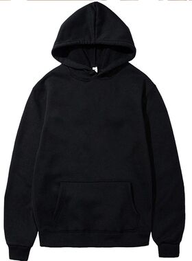 Men's Hoodies Pullover Classic Black Hoodie for Men Casu