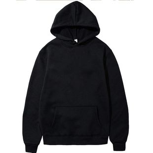Men's Hoodies Pullover Classic Black Hoodie for Men Casu