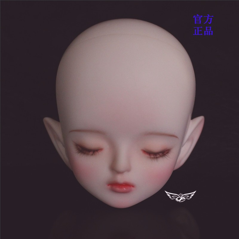 灰羽人形 全眠菲纳4分 树脂练妆画化头SD/ BJD娃娃 单头 素头