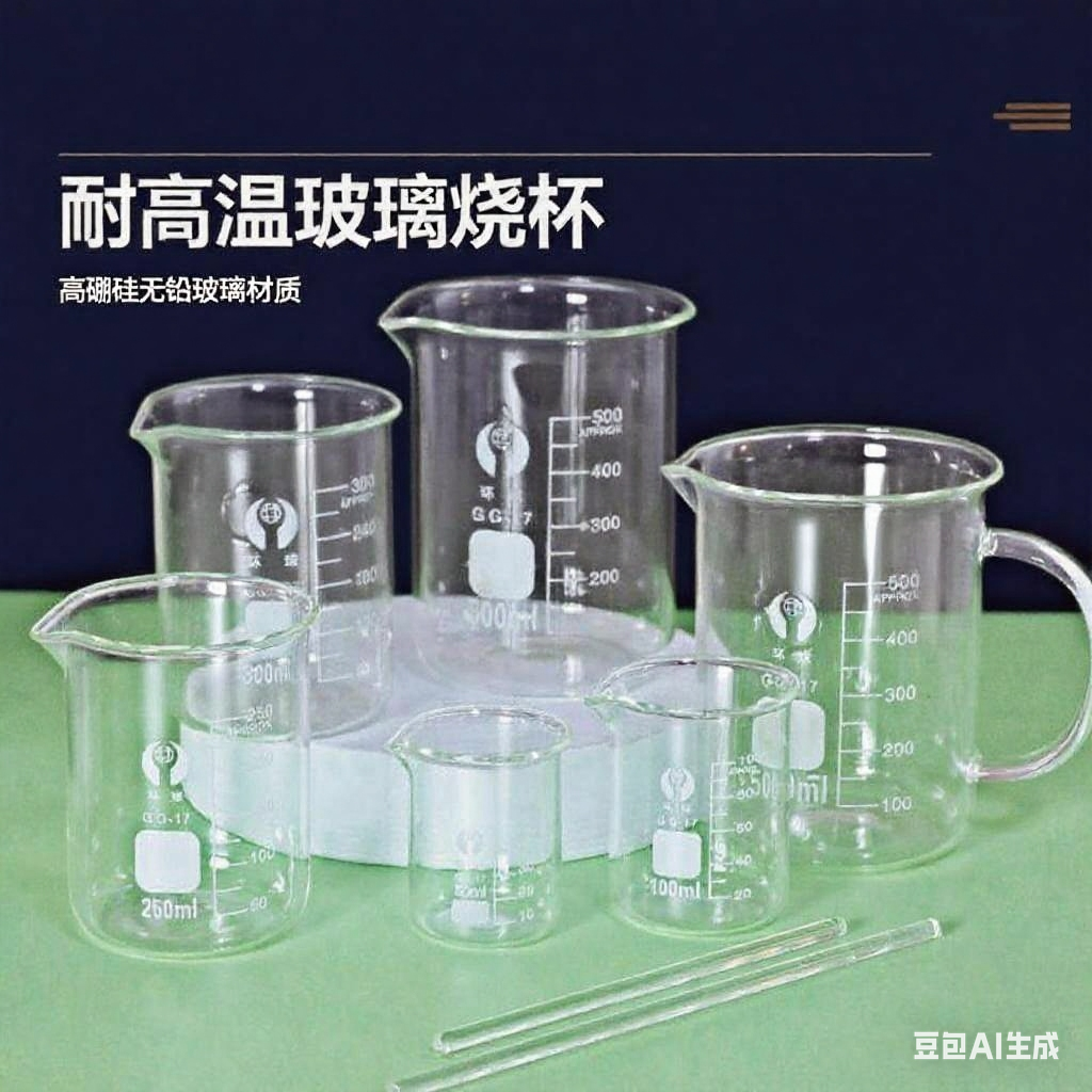 美容院用量杯高硼硅耐热玻璃不腐蚀带刻度计量烧杯厨房烘焙微波炉