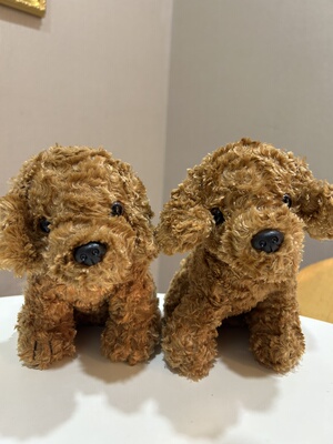 外贸出口可爱小泰迪犬狗狗仿真动物毛绒玩具玩偶公仔安抚礼物