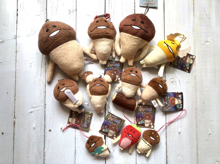 可爱日本蘑菇方吉菇菇栽培滑子菇卡通零钱包卡包挂件礼物