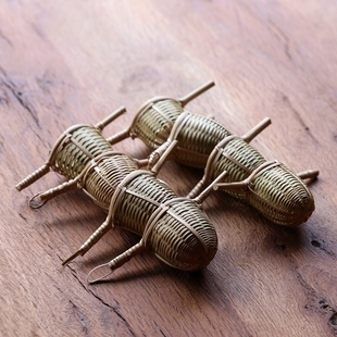 老挝竹编咖啡漏 东南亚传统竹器 民间手工漏斗茶漏琅勃拉邦伴手礼