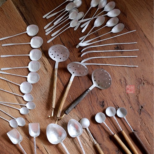 咖啡搅拌勺铝勺民间良品手工打