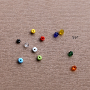 迷你彩珠 民族服饰配件吉巴罗手工材料 穿搭亚克力小巧服装辅料