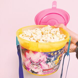 Домашний попкорн, картофельные чипсы, печенье, закуски, портативная коробка, ведро для попкорна, Пикачу во время праздников, просмотр фильмов и шоппинг