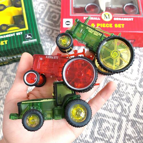 拖拉机圣诞挂件男孩儿童房装饰品