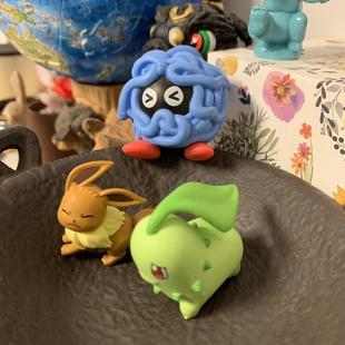 包邮！日单现货精灵宝可梦扭蛋藤蔓怪迎风而上伊布菊草叶
