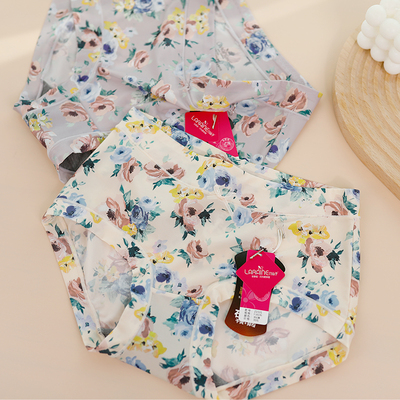 花仙子冰丝印花胖MM女内裤21533