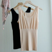 一体无缝收腹束身女背心春款 女士百搭高弹力内搭 大码 保暖薄款 修身