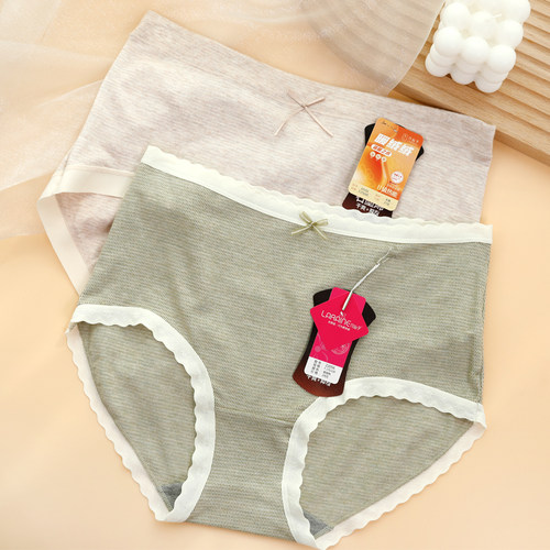 花仙子磨毛女内裤抗菌裆透气高腰