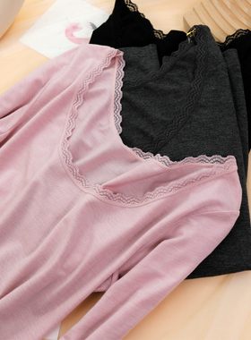 今尚儿艾利纳发热衣女款67158圆领薄款保暖内衣莫代尔秋衣秋裤