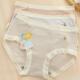 彩田内裤 女云柔棉中腰透气少女生不勒石墨烯裆甜美三角裤 1A367