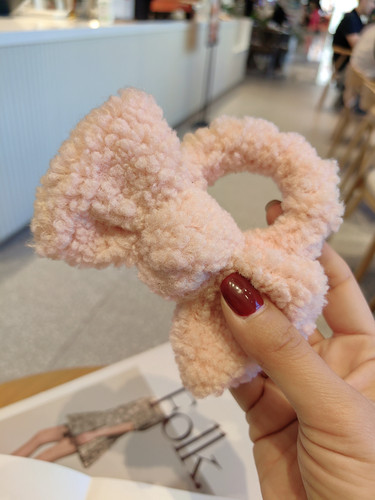 秋冬季新款羊羔毛绒女生发圈发绳发卡头饰头扎头绳