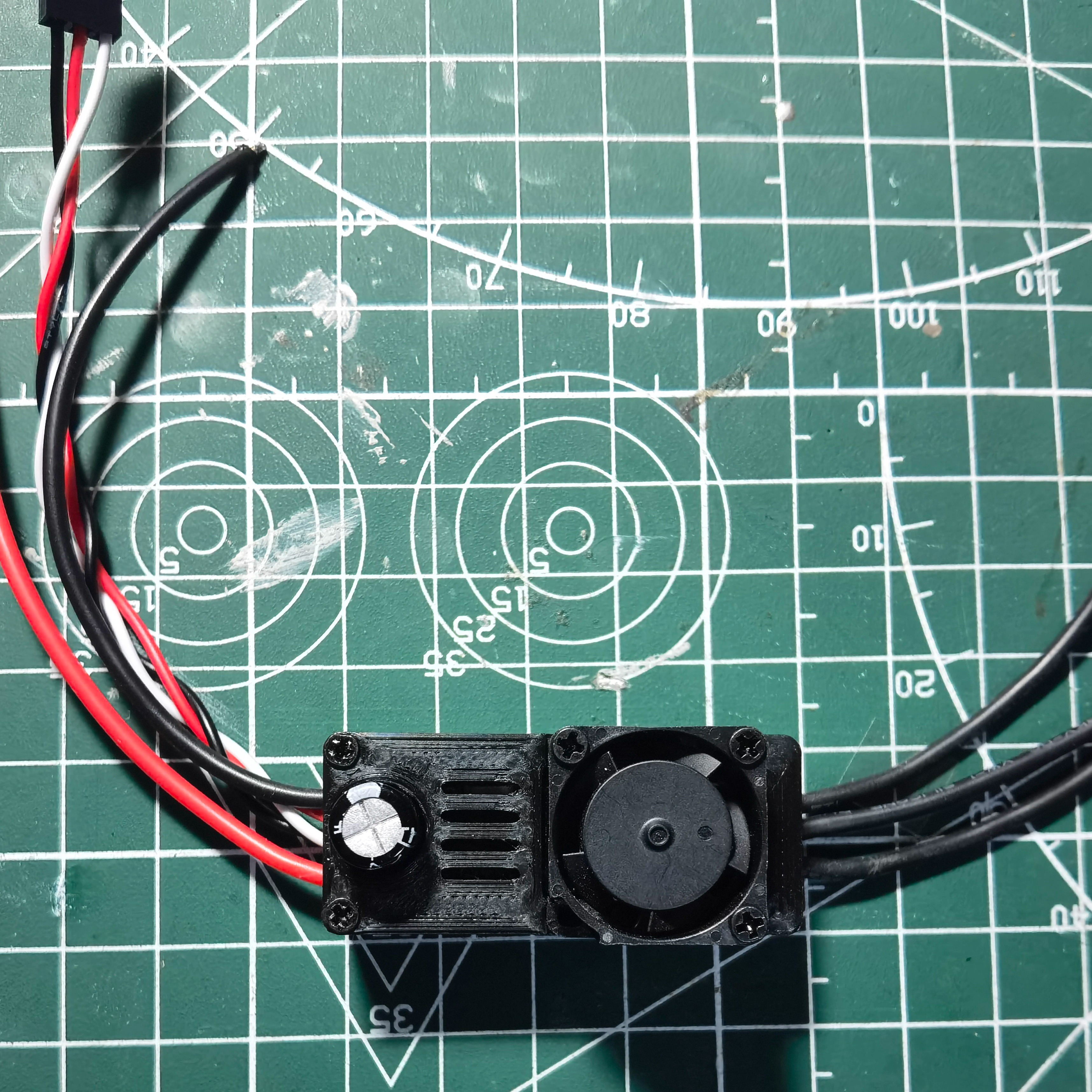 迷你AM32电调带外壳带风扇插头配套齐全