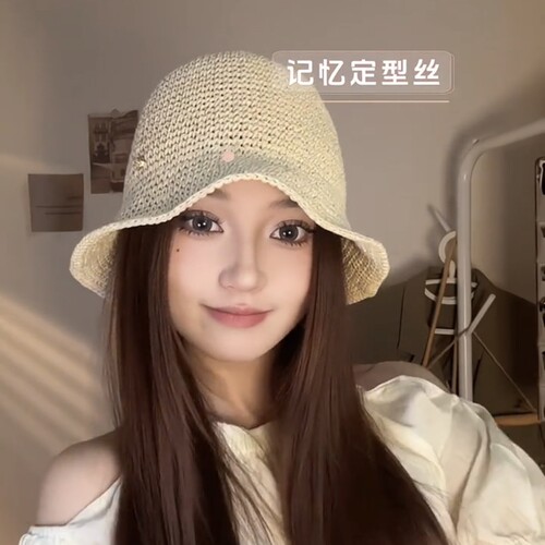 海边沙滩渔夫帽小檐透气日系草帽