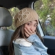 纹理感珍珠花朵头巾帽女日系素颜显脸小宽松堆堆帽网红冷帽月子帽