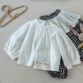 潮范宽松洋气儿童娃娃衫 韩系百搭时尚 新款 女童上衣2026春季