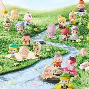 五折现货正版泡泡玛特一起去郊游盲盒盲袋潮玩手办公仔萌粒玩具
